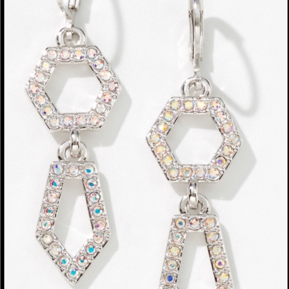 Touchstone Crystal by Swarovski POLY earrings aurore boreale BNIB